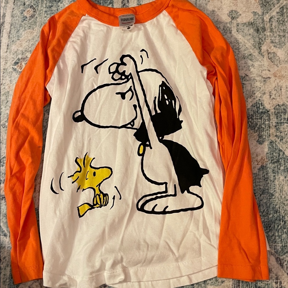 Hanna Andersson Snoopy Woodstock Halloween shirt size 8